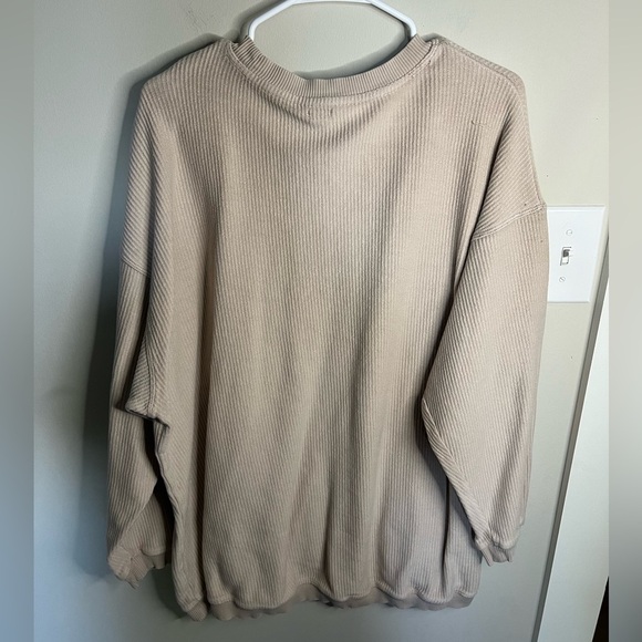 SOLD!❌ - Aerie Beige Ribbed Sweater - Picture 3 of 5